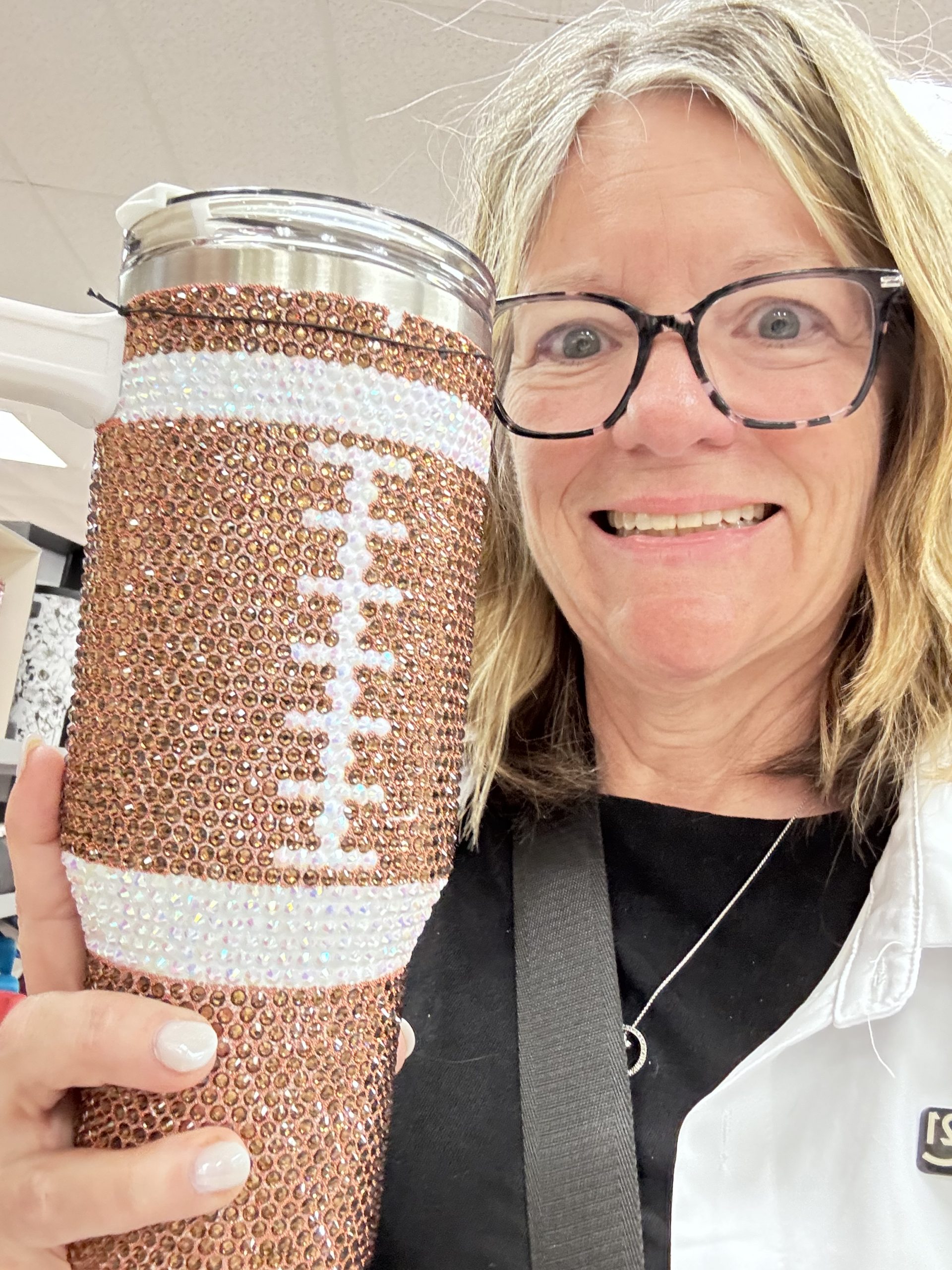 Picture of me with a football mug